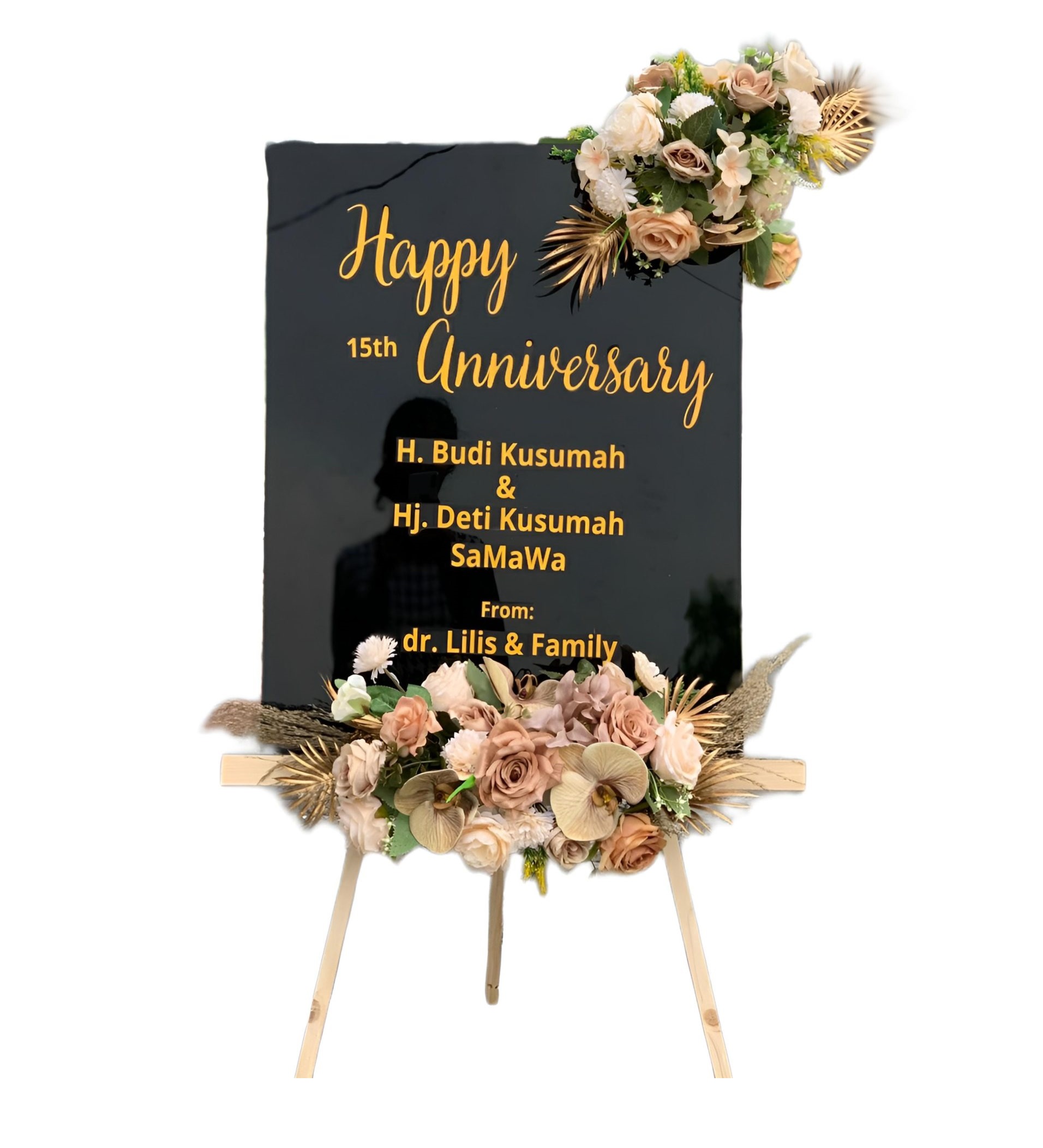 Papan Bunga Akrilik Arosbaya