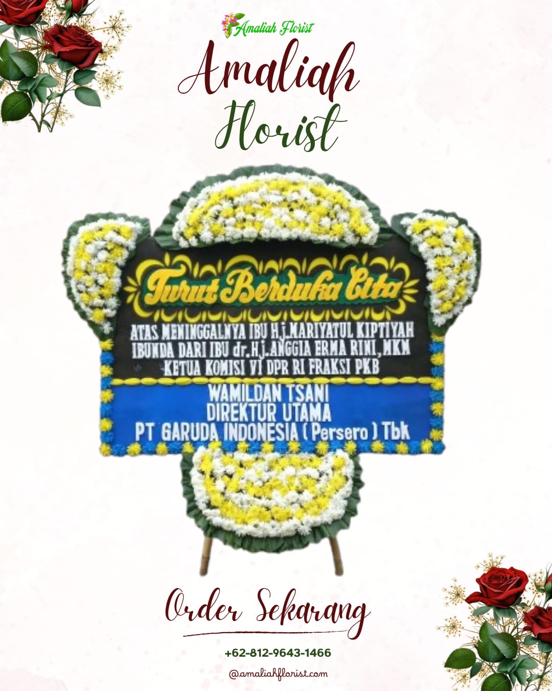 Papan Bunga Duka Arosbaya